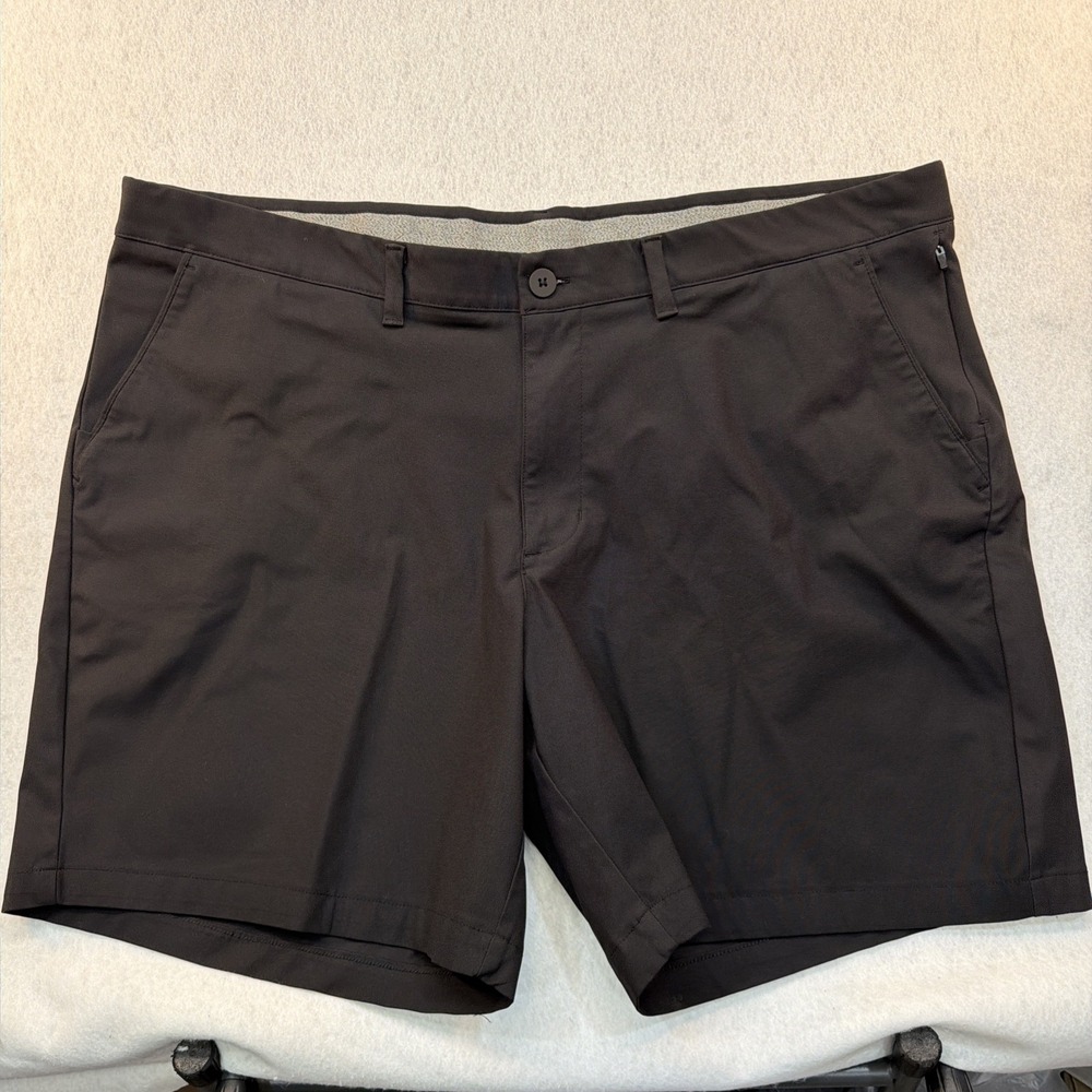 FLX Performance Shorts Men's 48 Black 4-Way Stretch Quick Dry Golf Casual